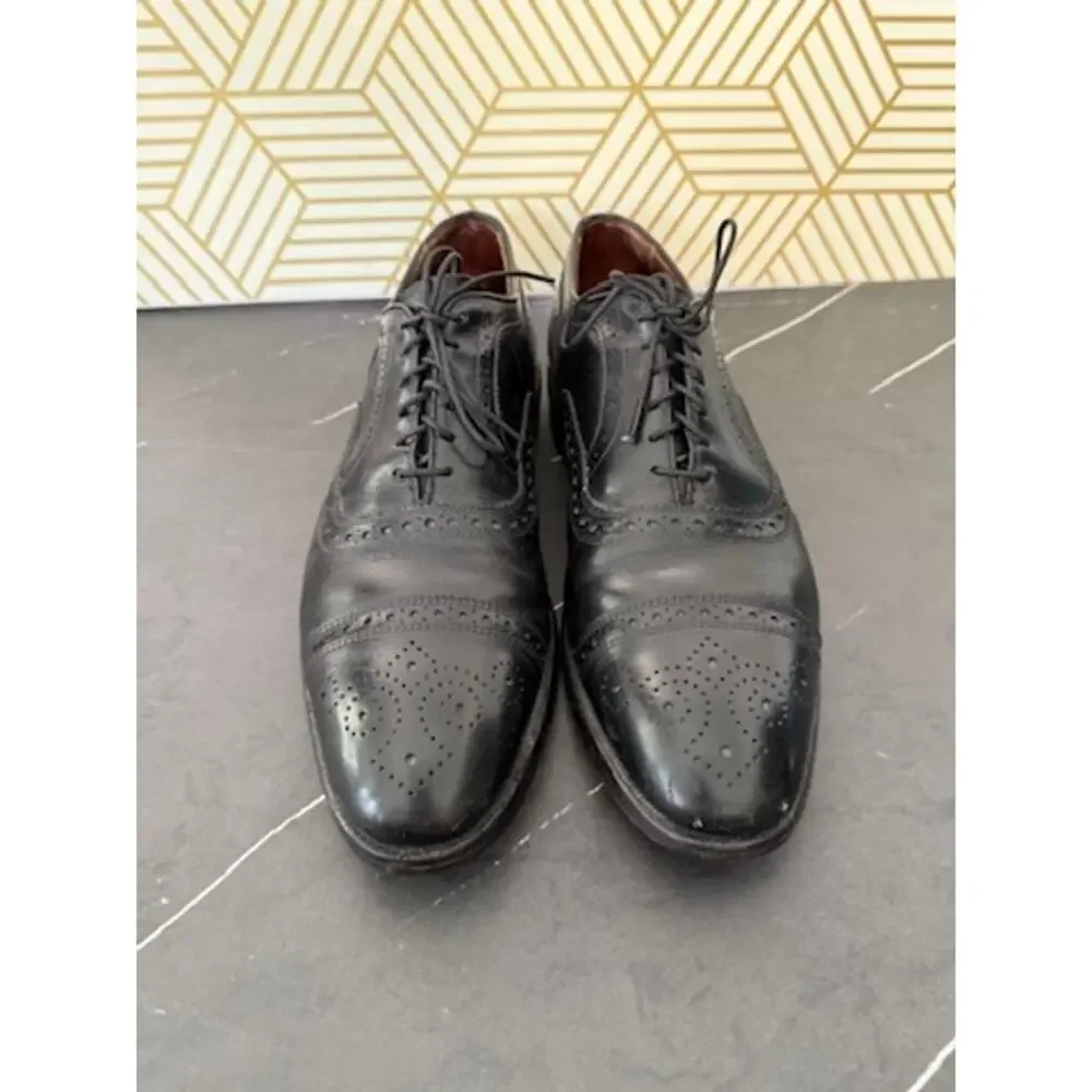 Allen Edmonds Men's Black Leather Oxfords | Size 9.5 B